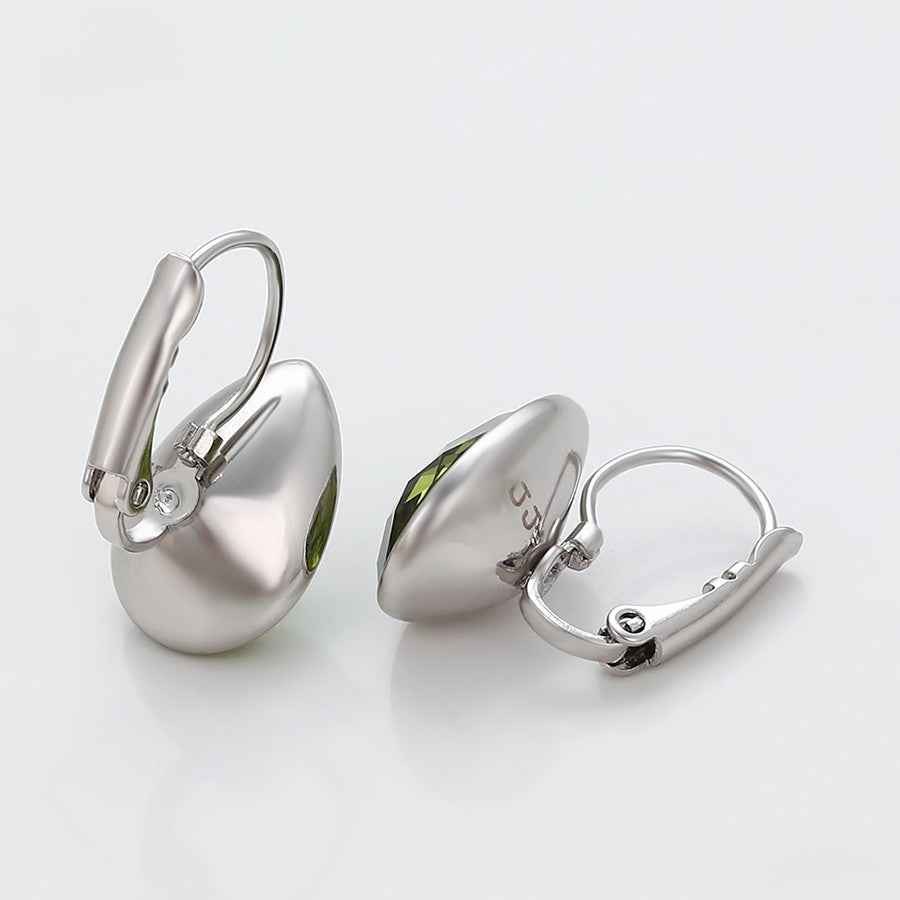 Simple platinum plated earring image 5