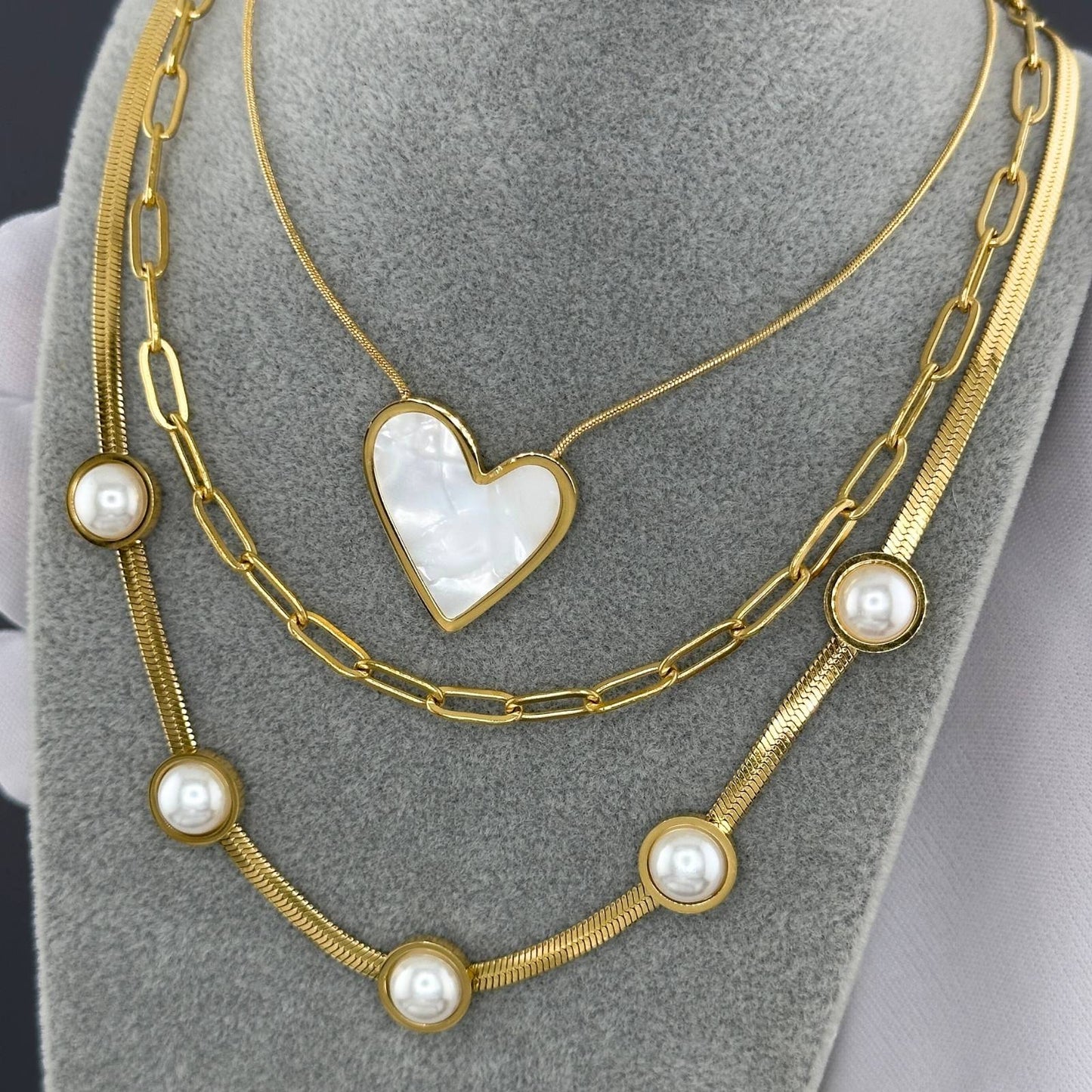 18K gold plated Stainless steel necklace image 1