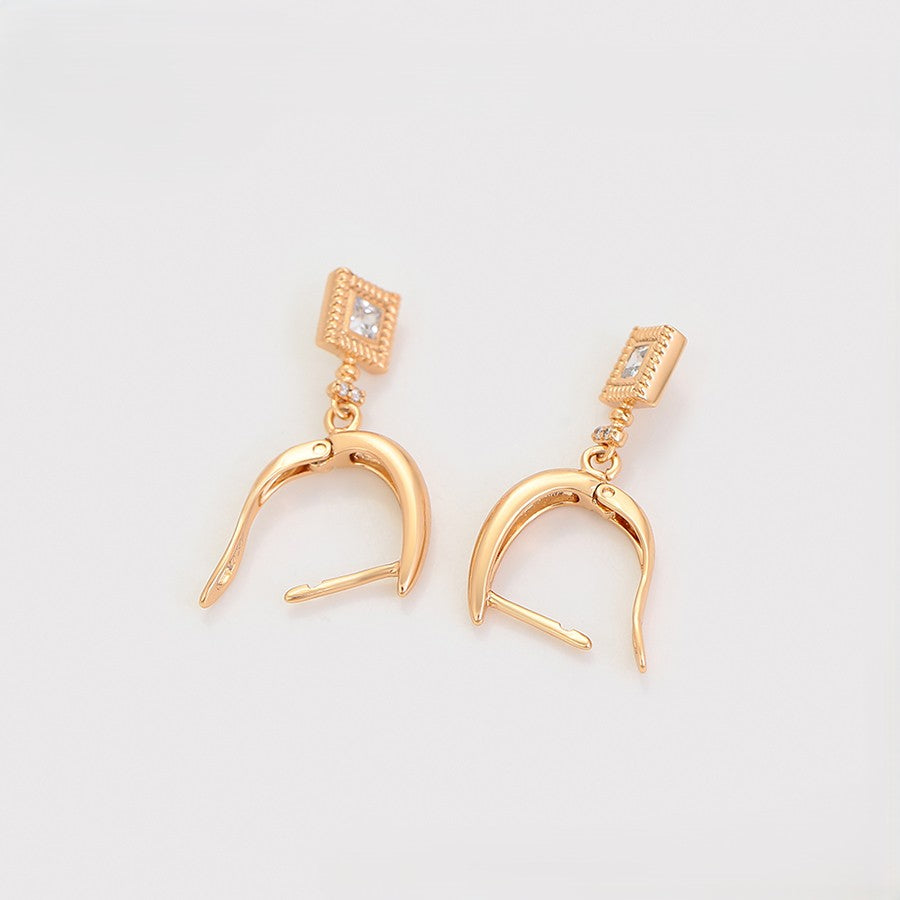 Elegant 18K Gold Plated Dangle Earrings image 4