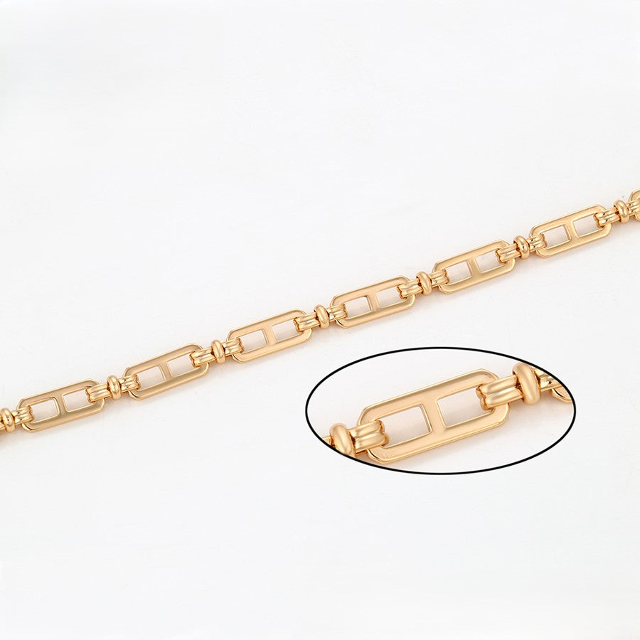 18K Gold Plated Mariner Link Bracelet image 2