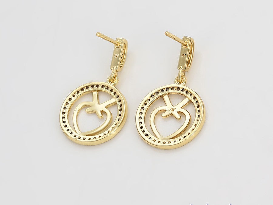 14K gold plated color heart earrings, and let your confidence shine! 💫 image 4