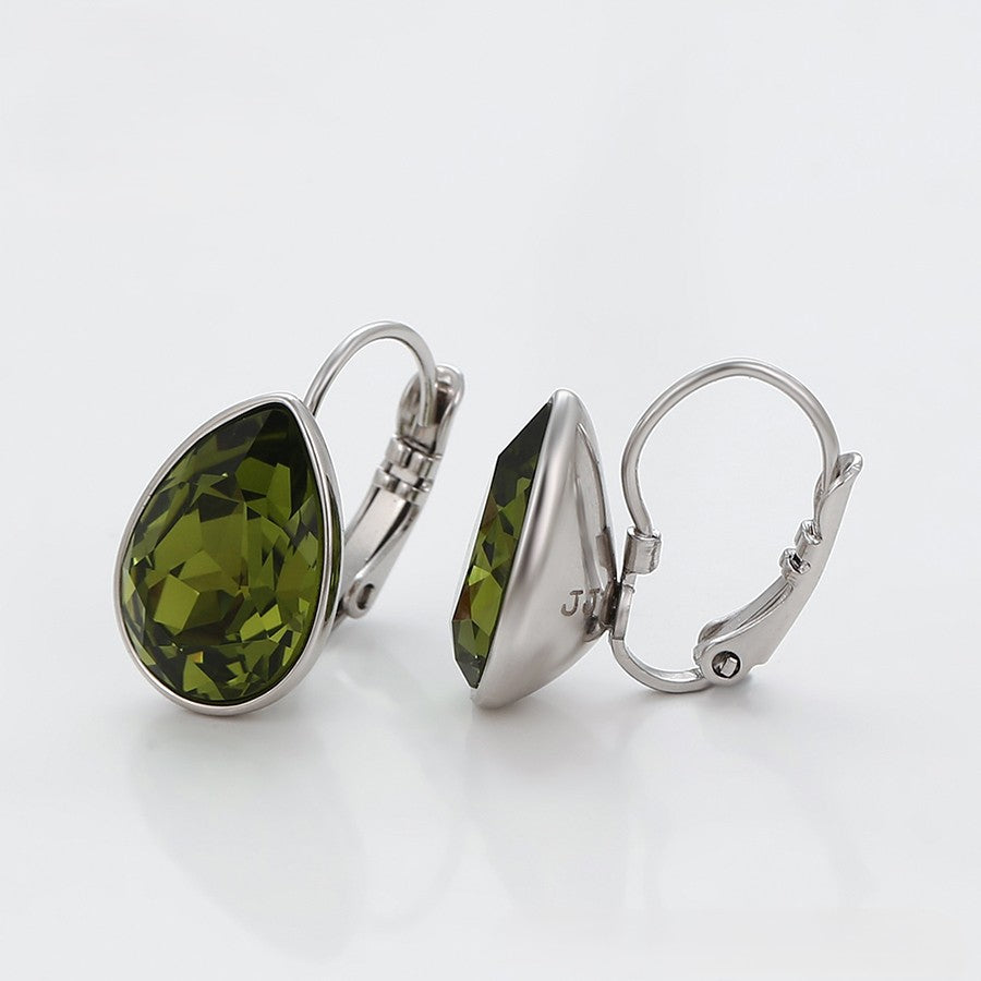 Simple platinum plated earring image 2