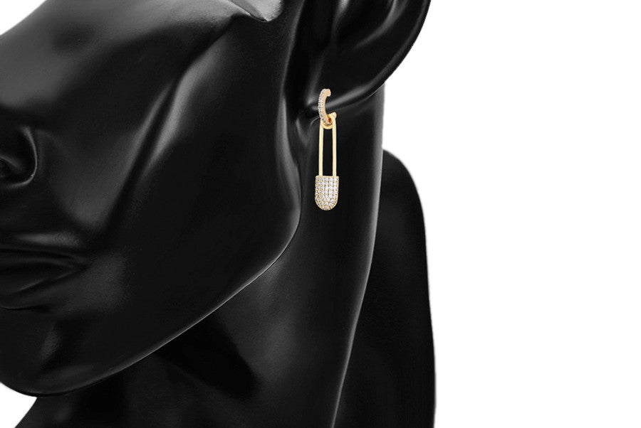 14k Gold Plated Pin Drop Earrings image 3