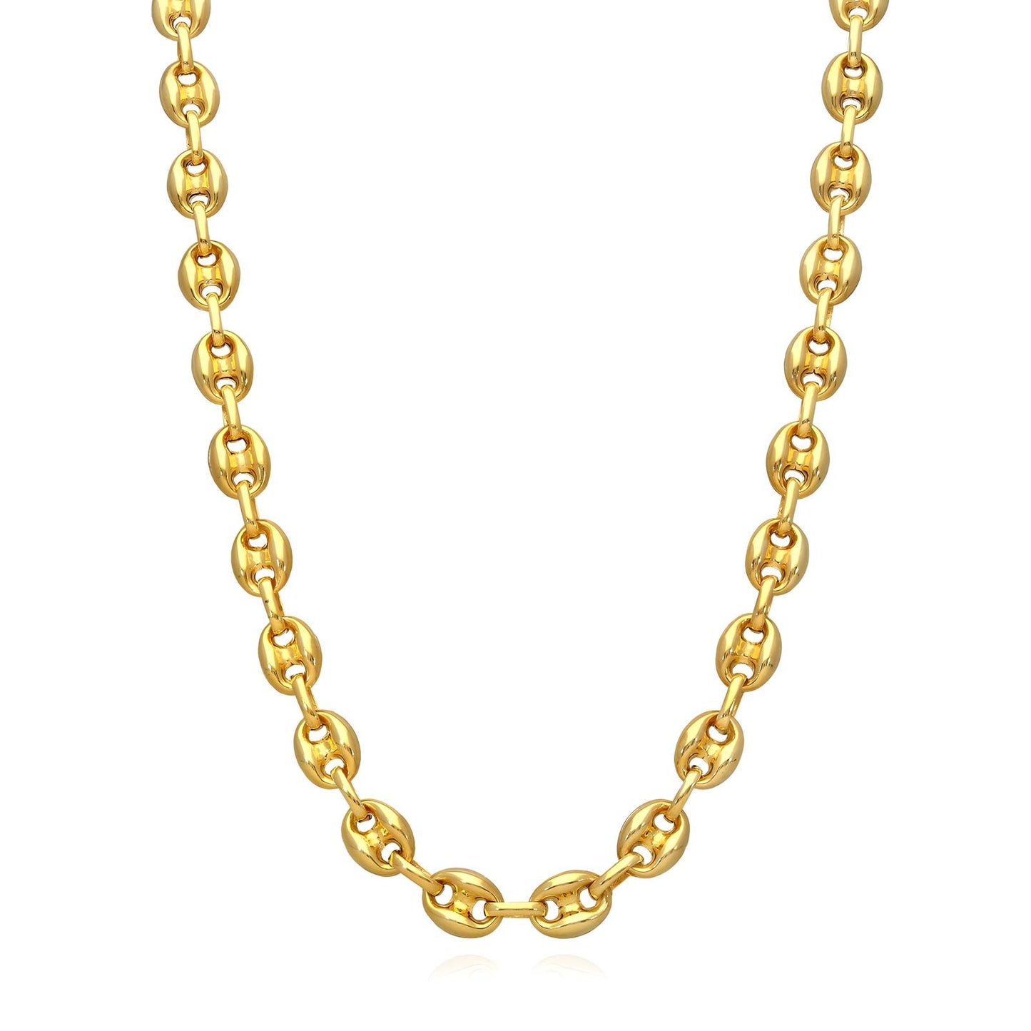 Anchor Link Necklace - 18K Gold Plated Stainless Steel image 1