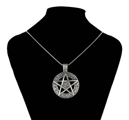 Sterling Silver Celtic Knot Pentagram Pendant image 1