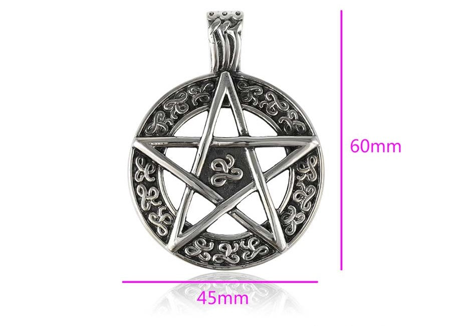 Sterling Silver Celtic Knot Pentagram Pendant image 2