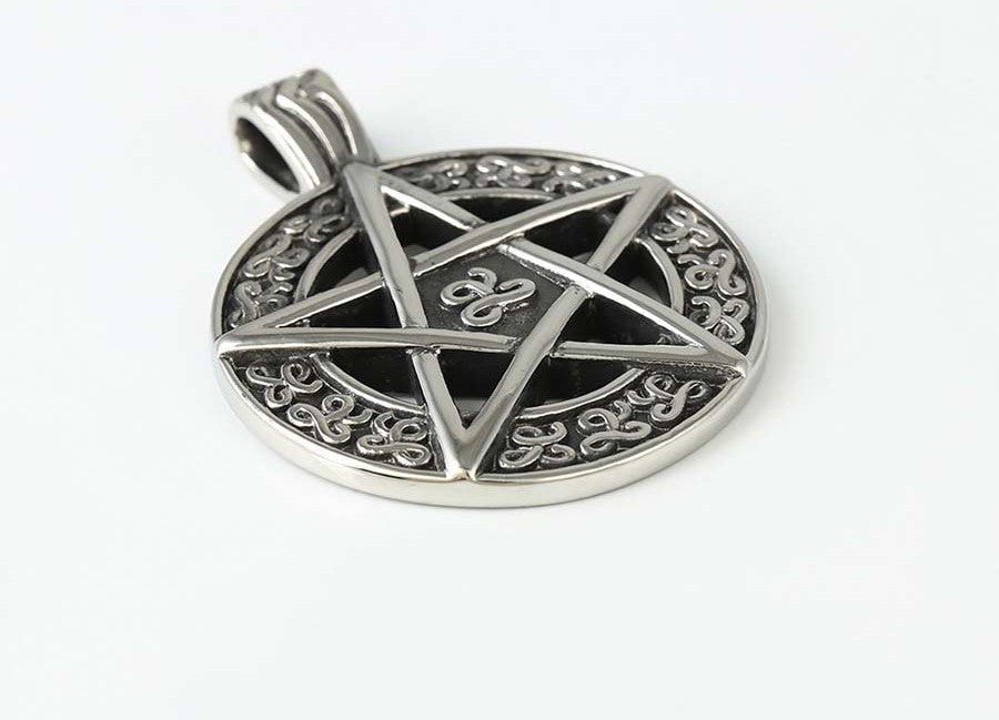 Sterling Silver Celtic Knot Pentagram Pendant image 3