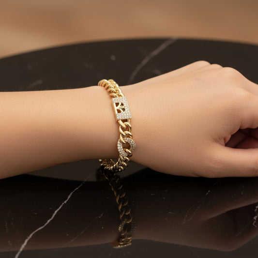 Luxury Gold Plated Link Bracelet