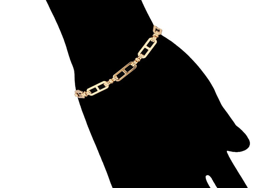 18K Gold Plated Mariner Link Bracelet image 3
