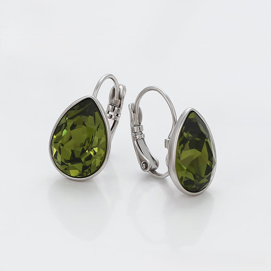 Simple platinum plated earring image 3