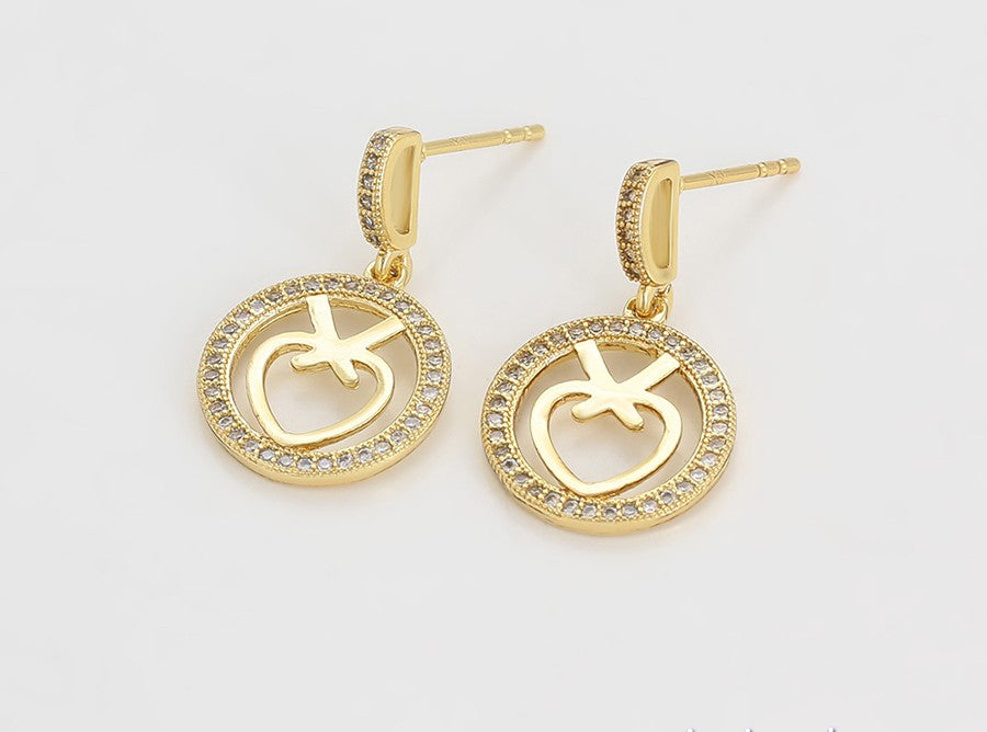 14K gold plated color heart earrings, and let your confidence shine! 💫 image 2