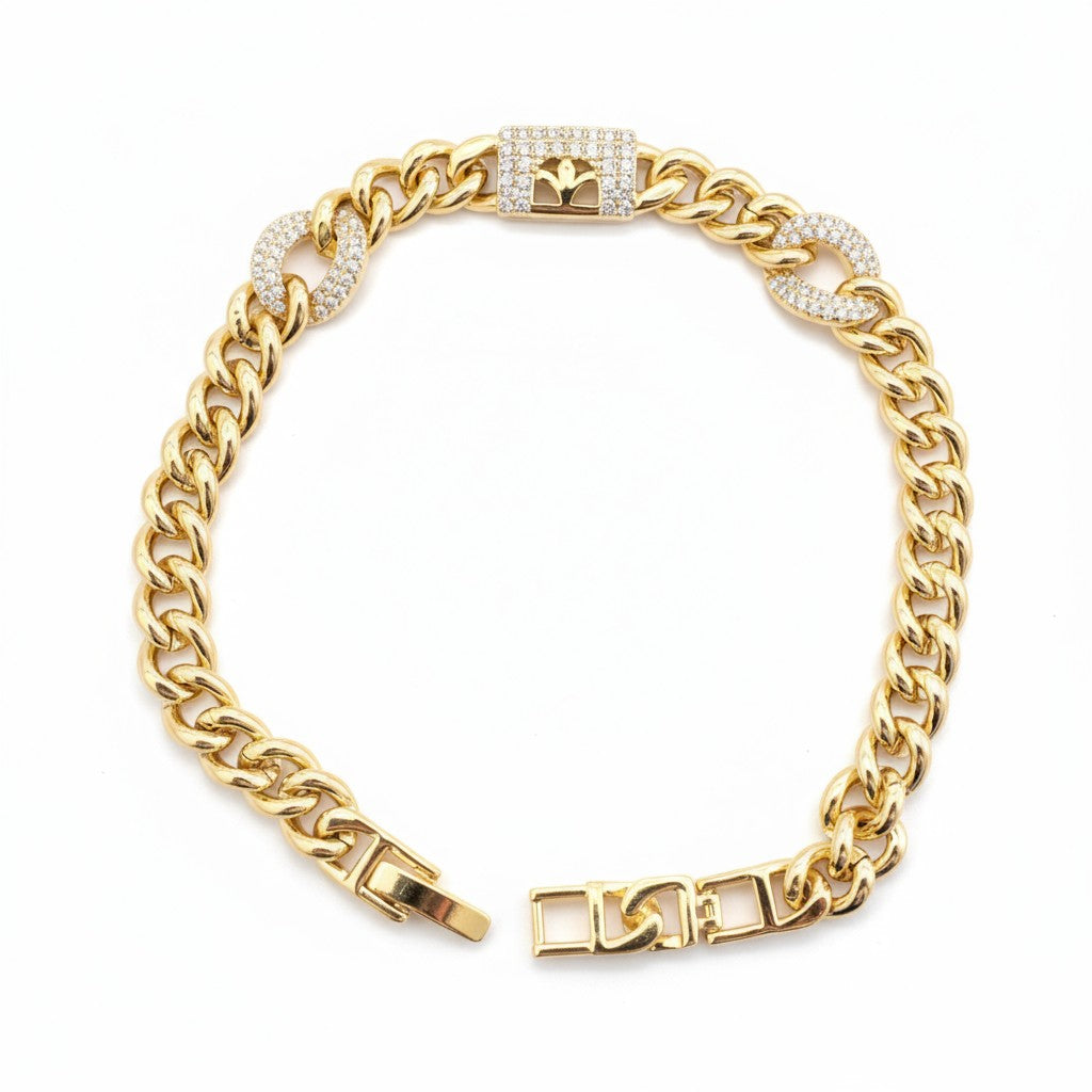 Luxury Gold Plated Link Bracelet