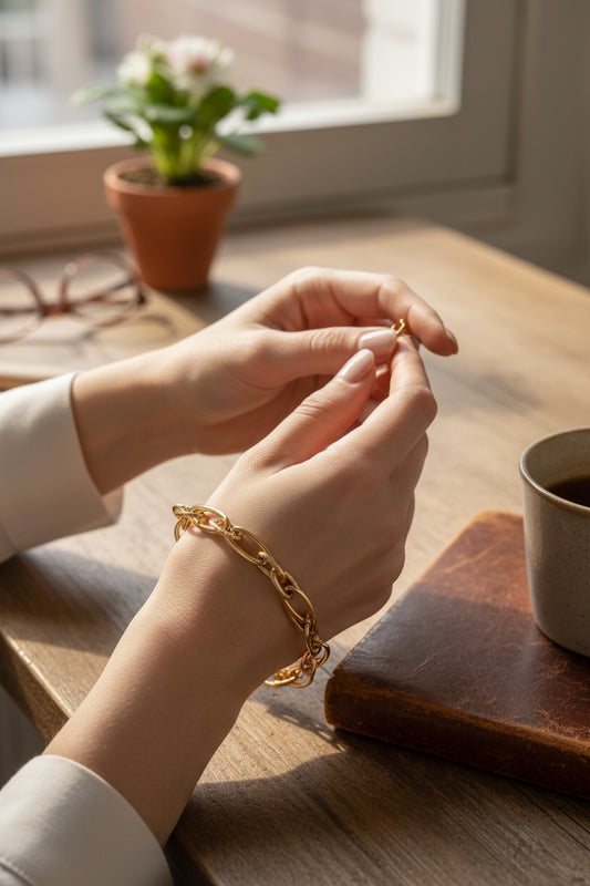 Chunky Gold Link Bracelet