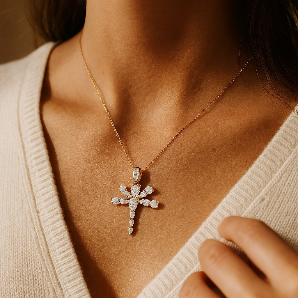 18K Gold Plated Dragonfly Pendant image 0