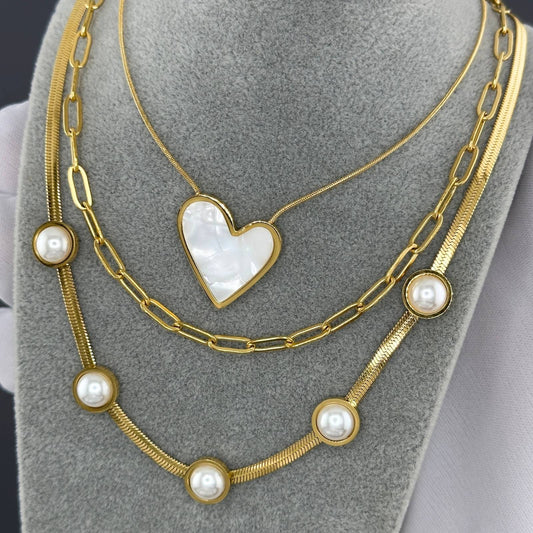 18K gold plated Stainless steel necklace image 1