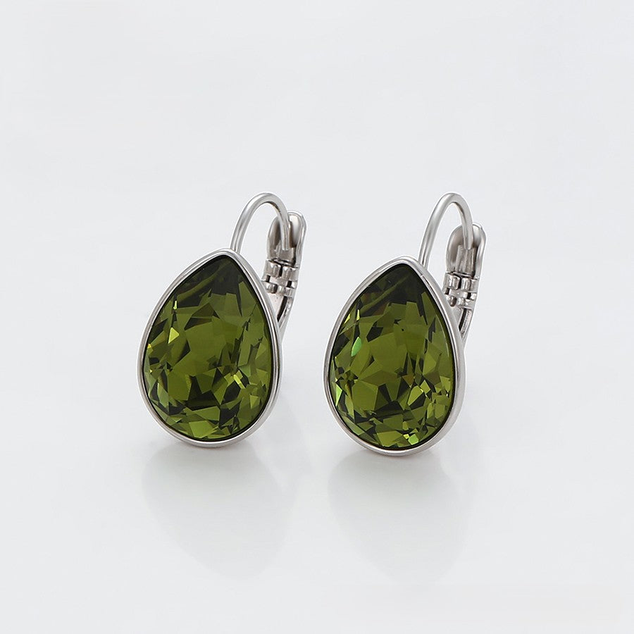 Simple platinum plated earring image 4