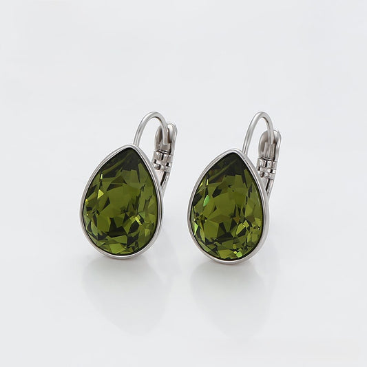 Simple platinum plated earring image 4