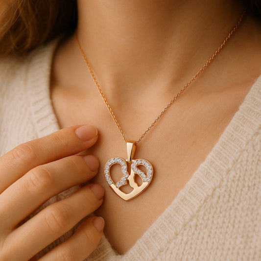 18K Gold Plated Heart Pendant image 0