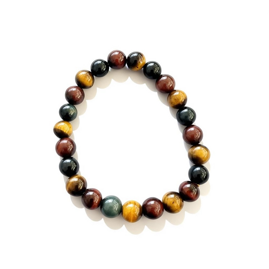Tiger Eye Natural Stone Beads Bangle Healing Fengshui Gift