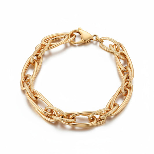 Chunky Gold Link Bracelet